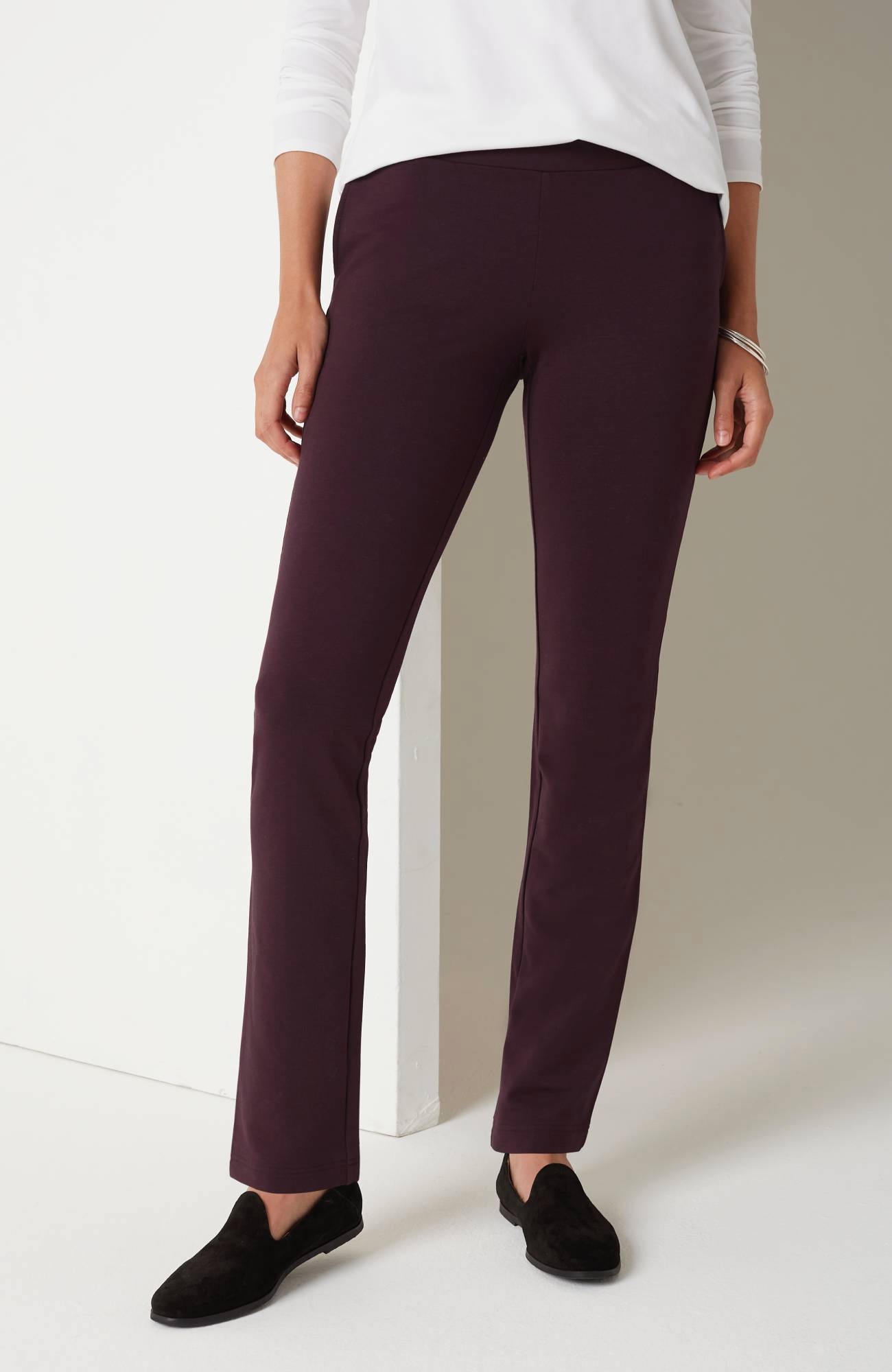 pure jill affinity slim-leg pants