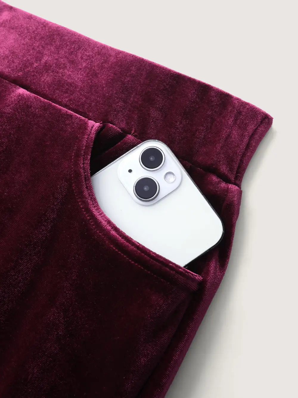 Satin Button Detail Ruffled Pants