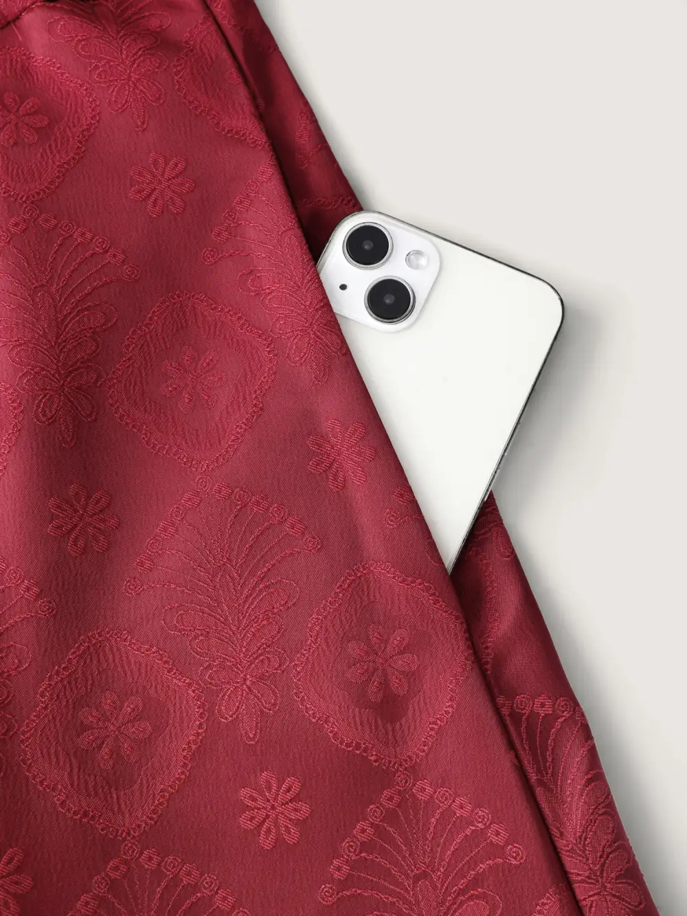 Textured Pleated Waist-Defining Midi Dress