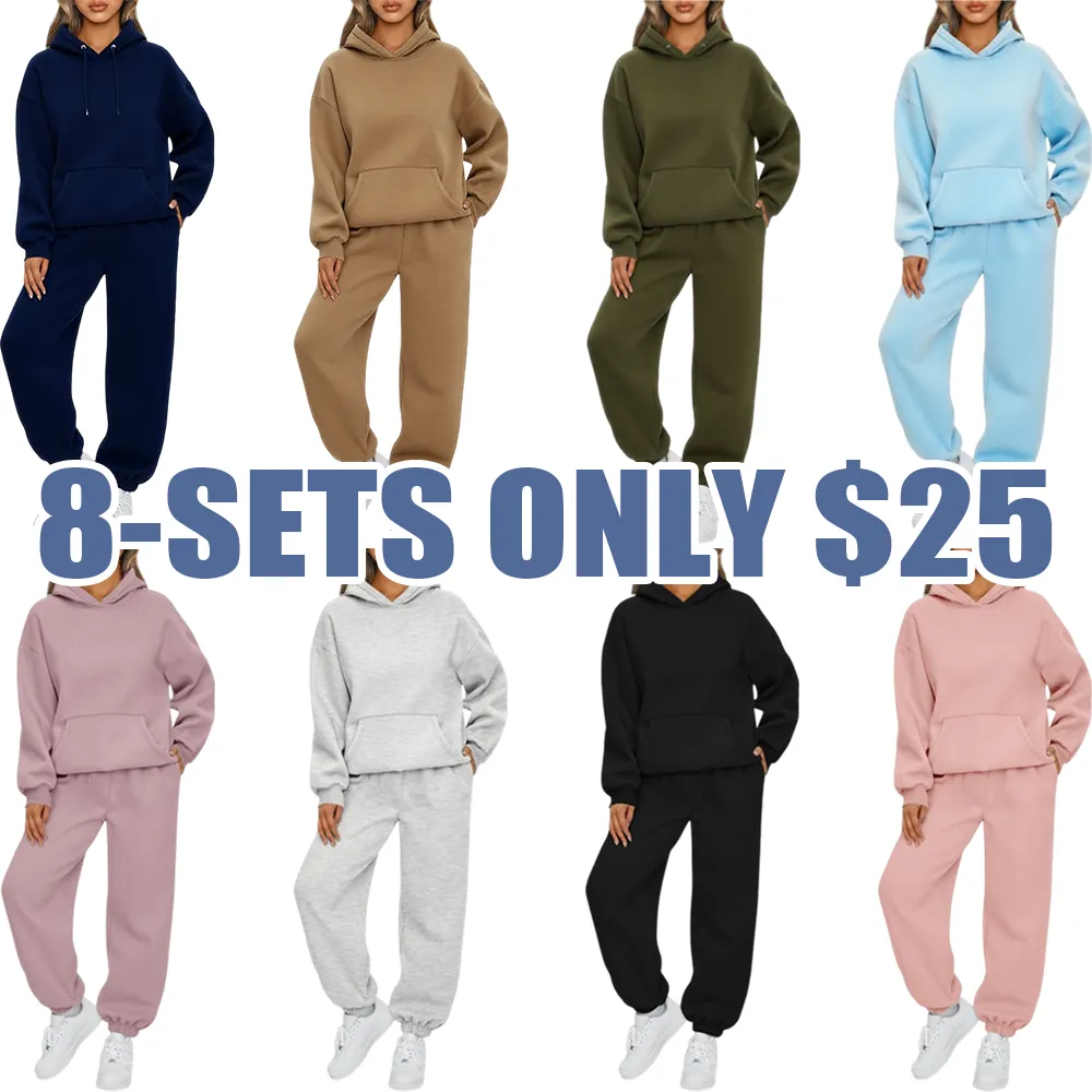 Womens 2 - Piece Lounge Hoodie & Sweatpants Set