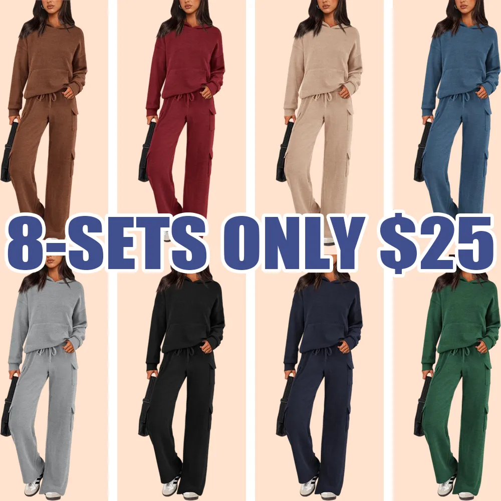 Women's 2-Piece Knitted Tracksuit Set