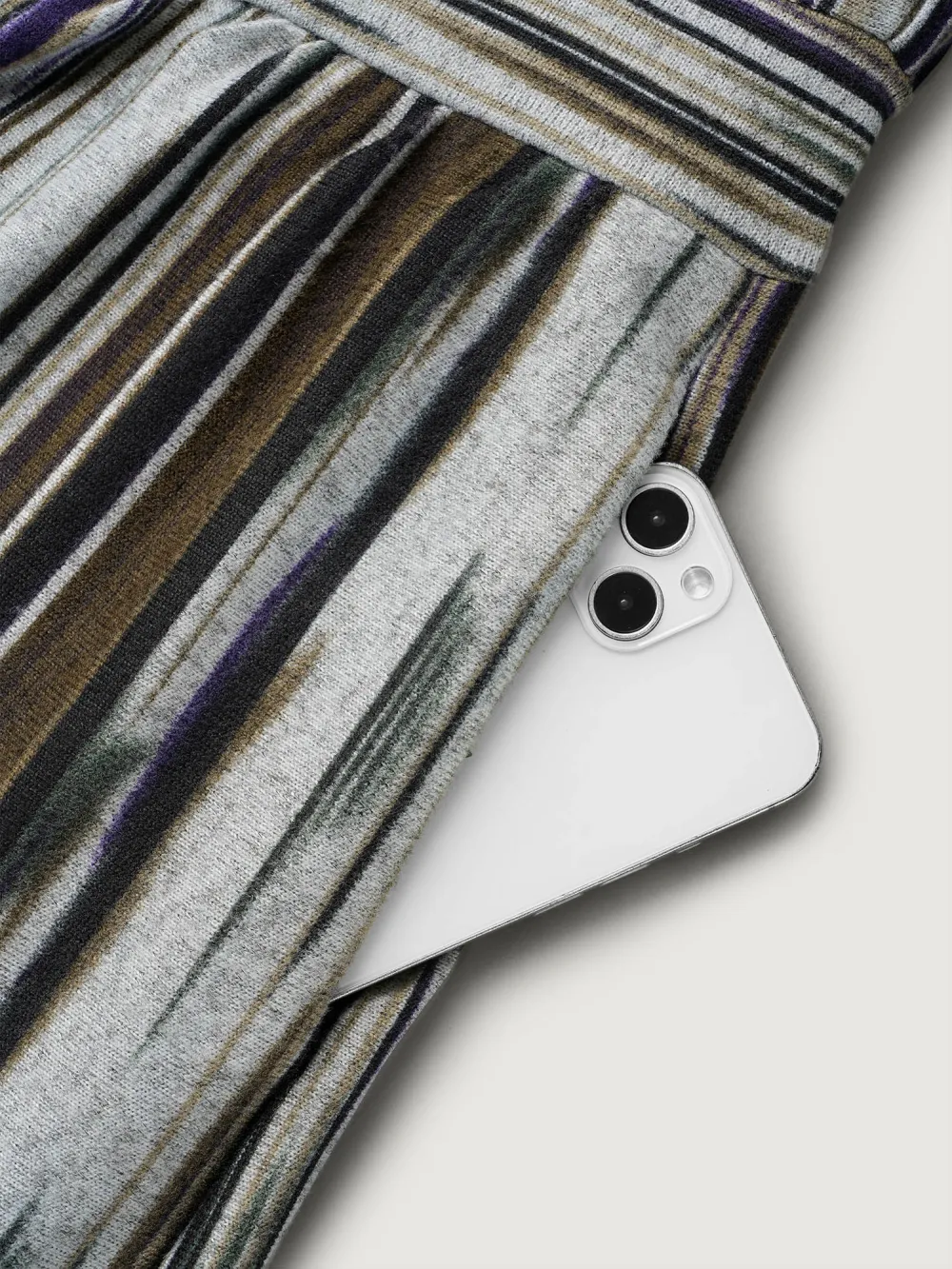 Colored Striped Open Front Waist Defining Jacket