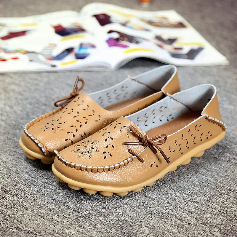 New Hollow Leather Casual Shoes