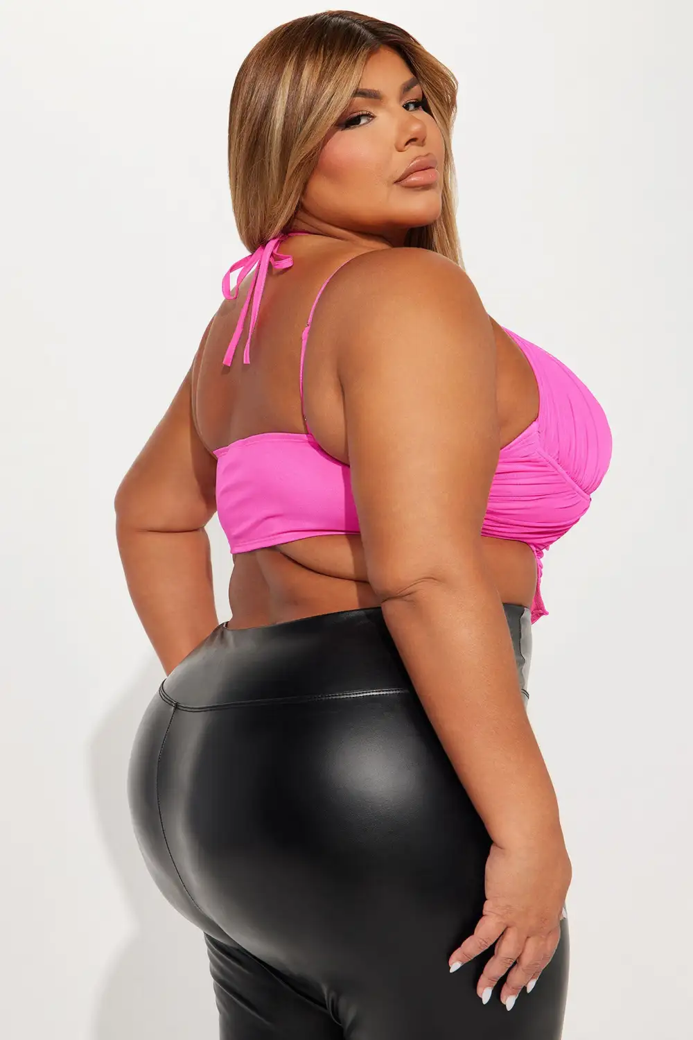 Set It Off Corset Top - Fuchsia