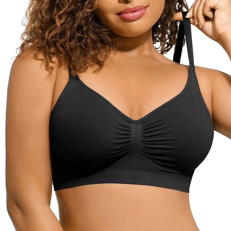 FeelinGirl Wireless Sculpt Bra – Seamless, Unlined, Comfortable Everyday Bralette for Women