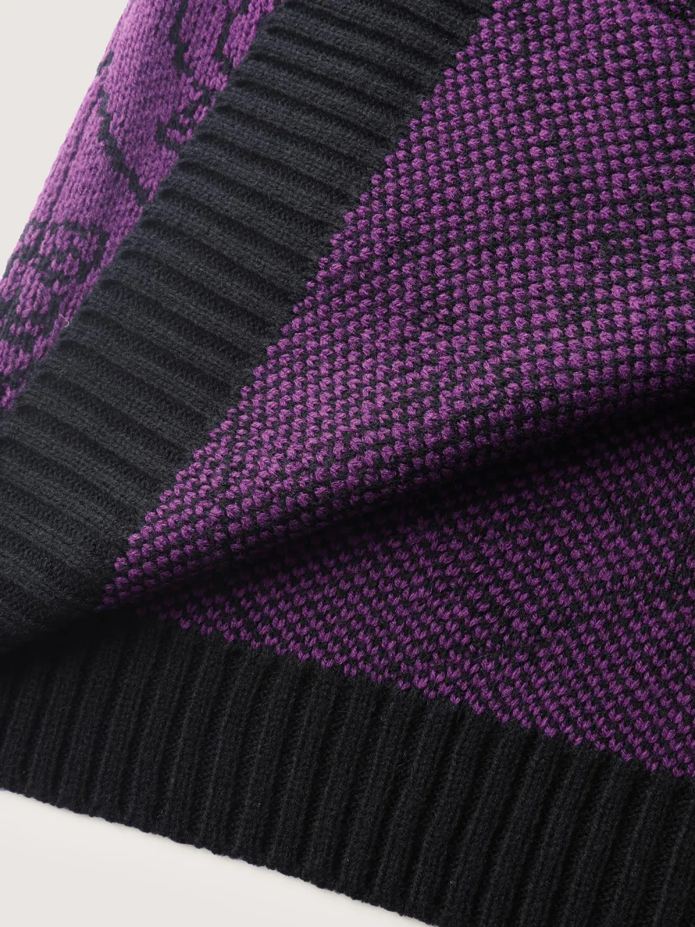 Floral Pattern Scalloped Collar Knit Cardigan