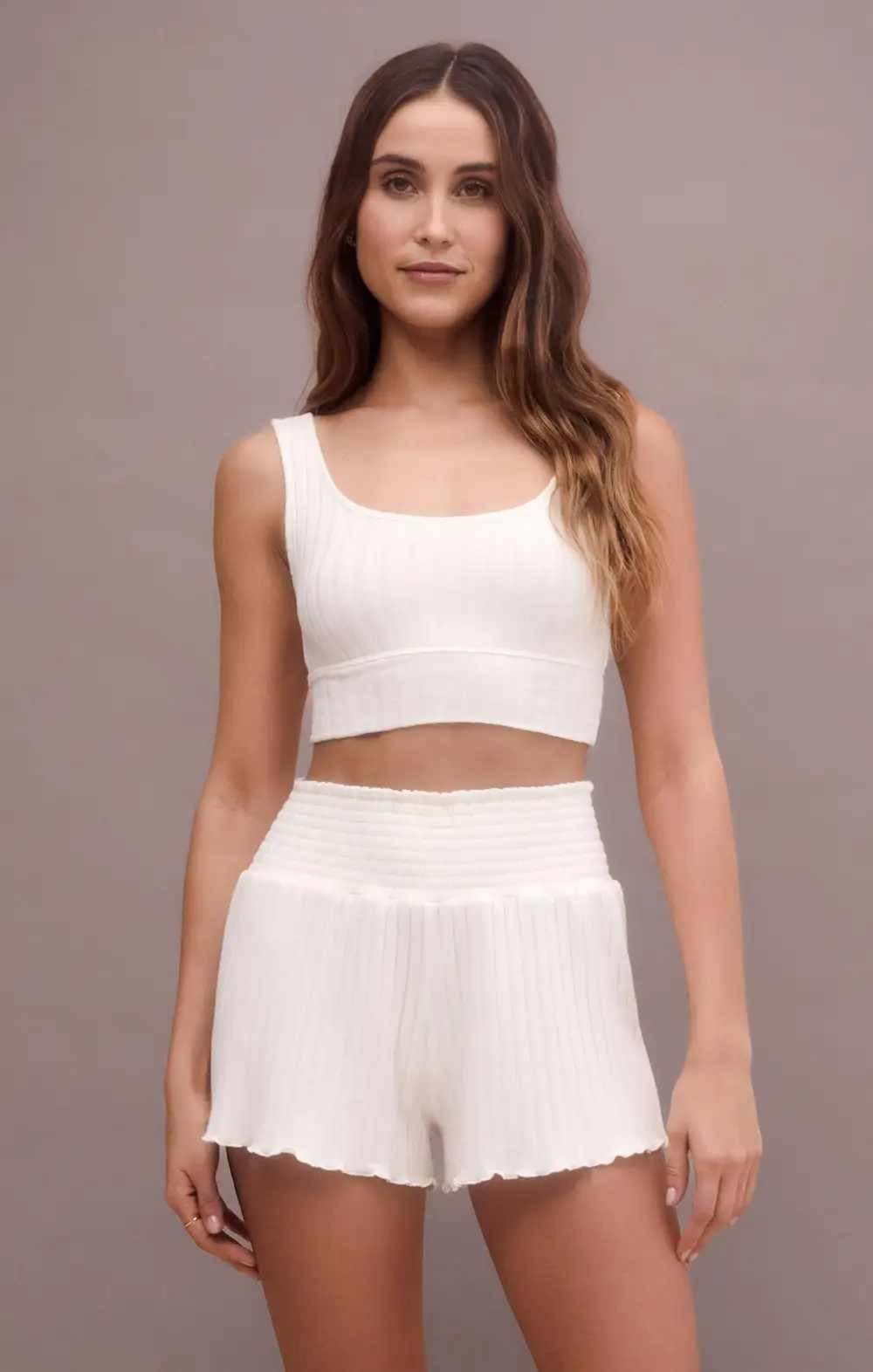 Dawn Smocked Rib Short