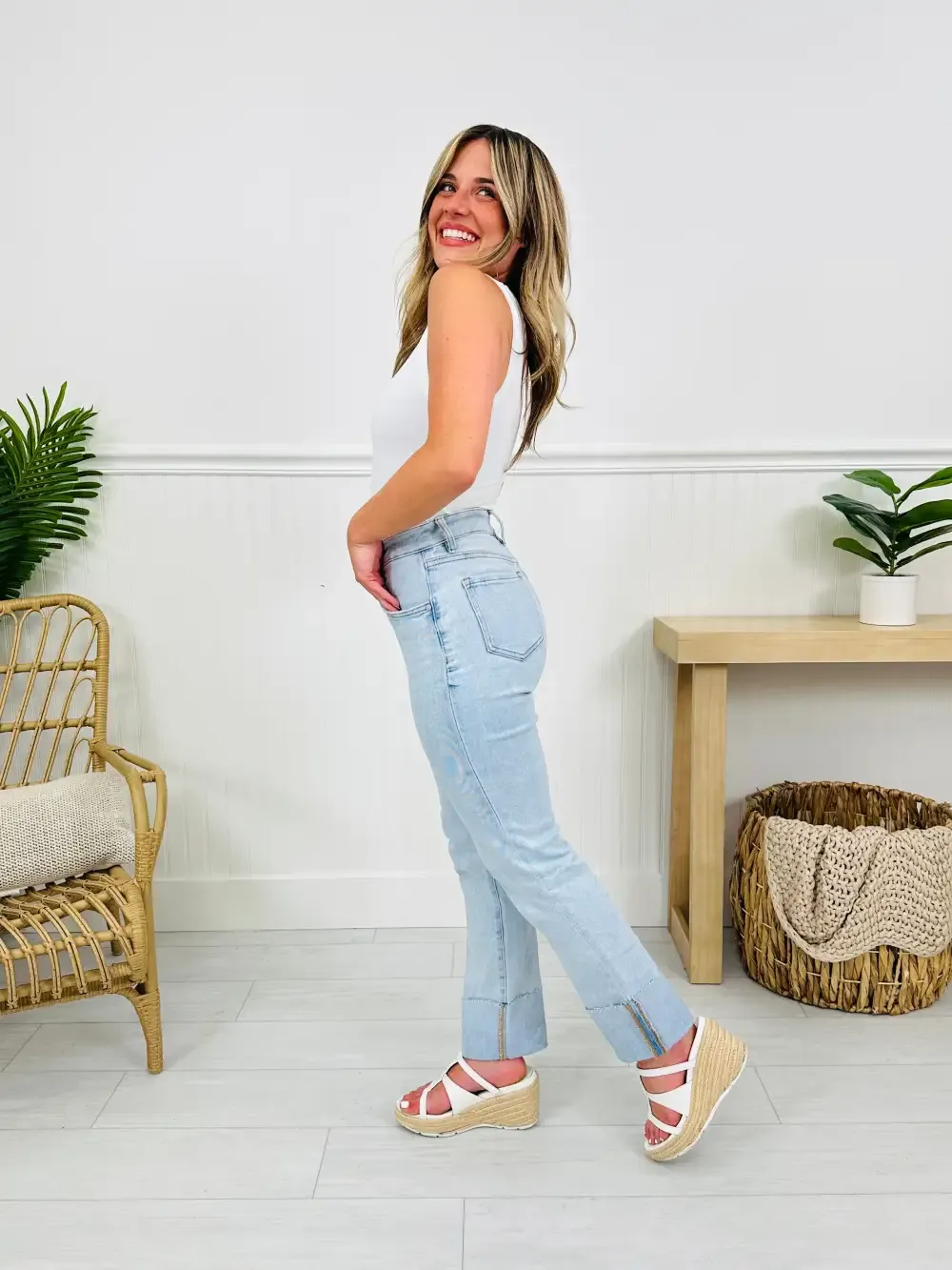 MOCO Exclusive Not Your Mother's Tummy Control Mom Jeans