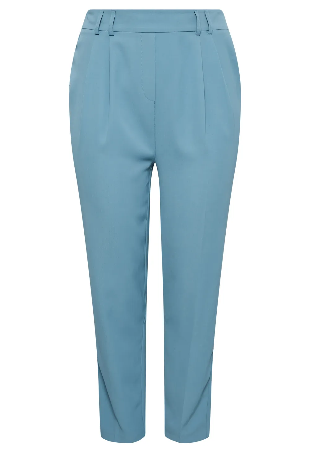 YOURS Curve Beige Brown Double Belted Tapered Trousers