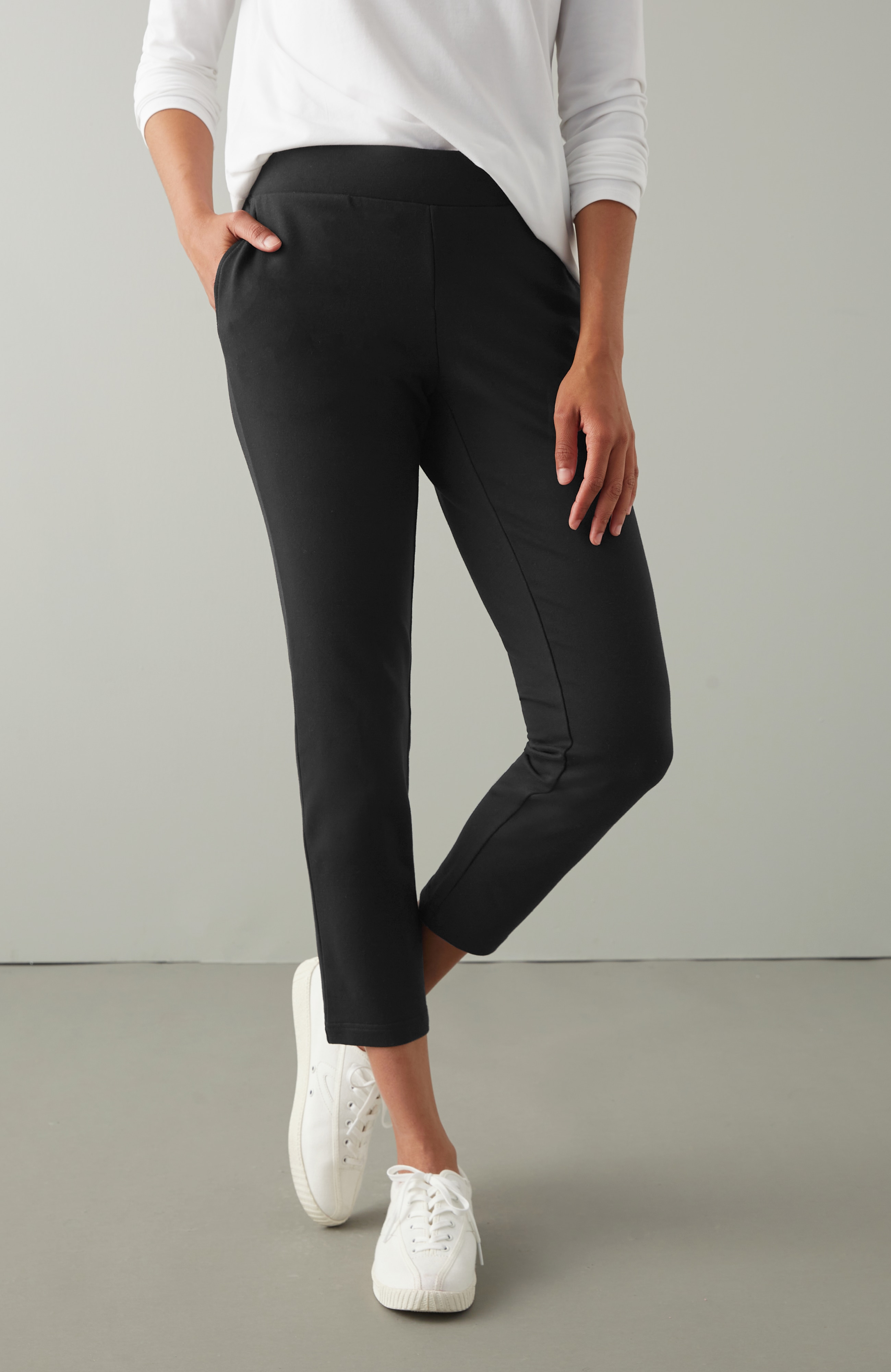pure jill affinity slim-leg crops