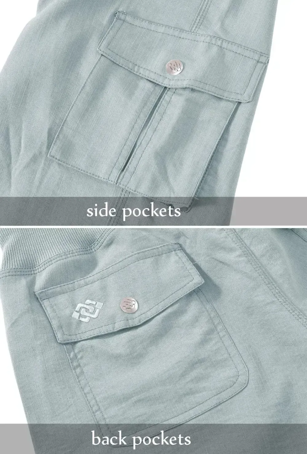 MoFiz Womens Capris with Pockets Loose Fit Casual Capri Pants Dressy Lightweight Ladies Baggy Cargo Pants for Hiking