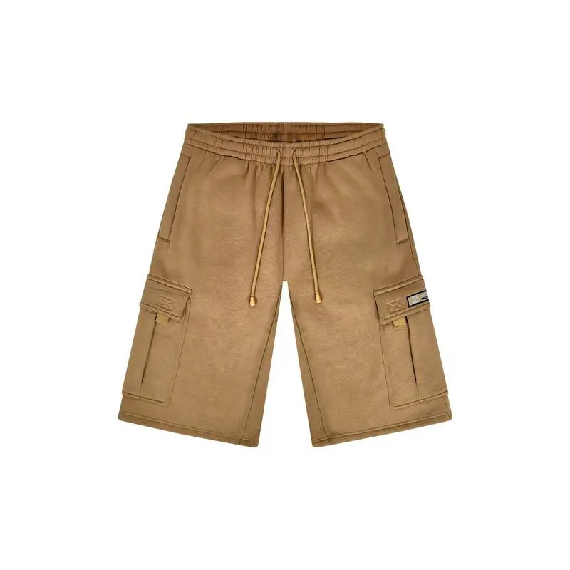 Baggy Fit Men’s Fleece Shorts with Functional Cargo Pockets