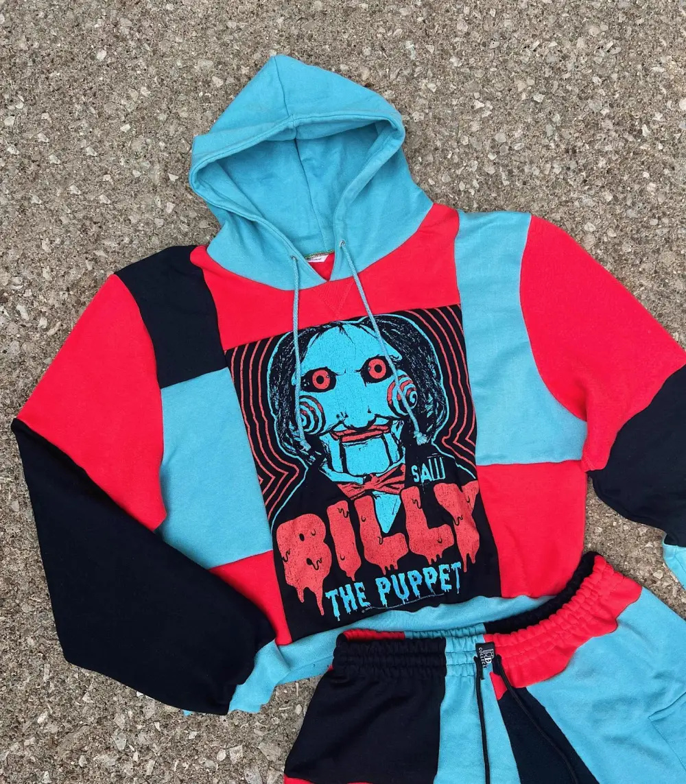 2 piece set tops and bottoms how perfect and cozy piece for your Halloween day
