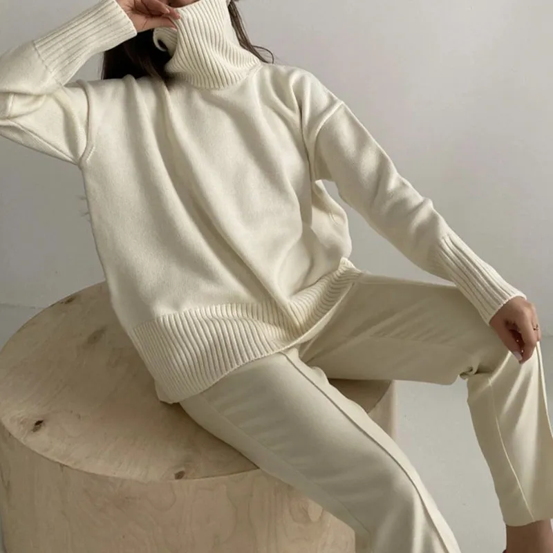 Elegant Turtleneck Loose Casual Sweater