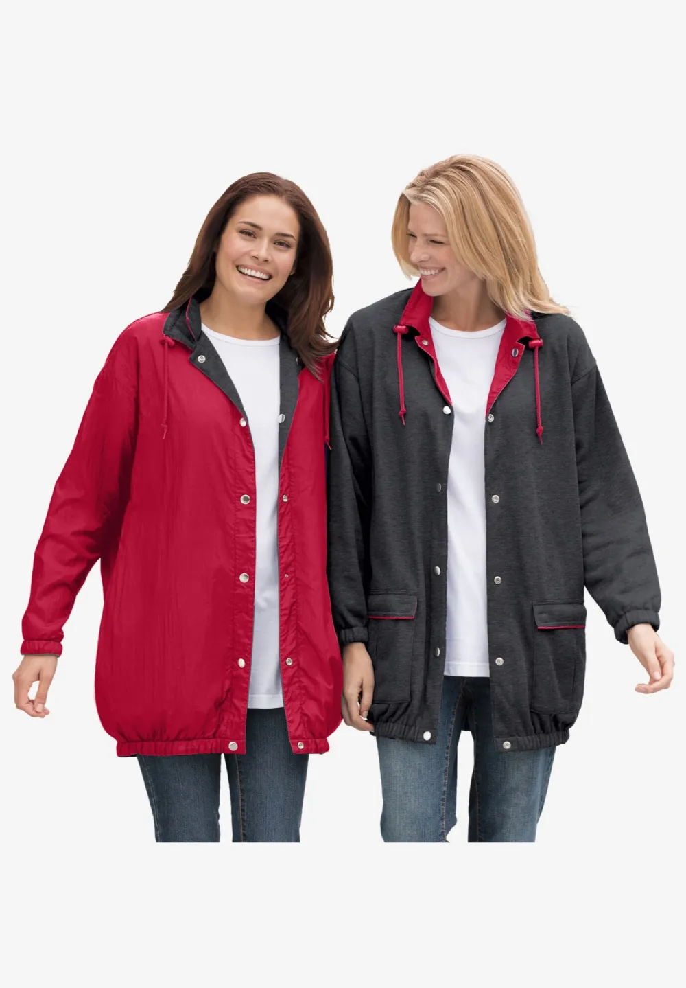 Fleece Nylon Reversible Jacket