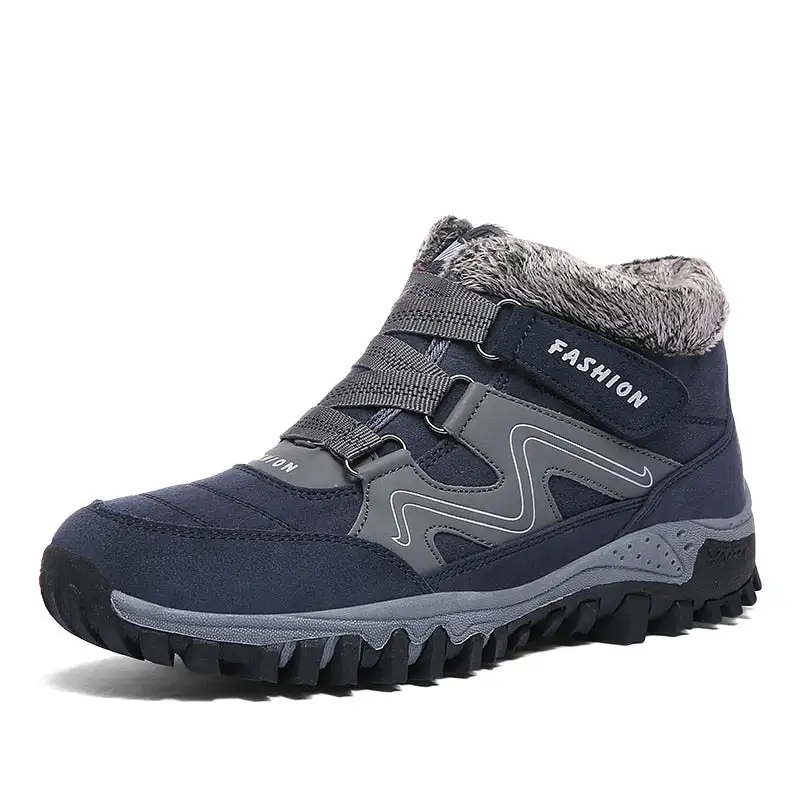 Cilool Plush Waterproof Women Snow Boots  Work Safety Rubber Shoes