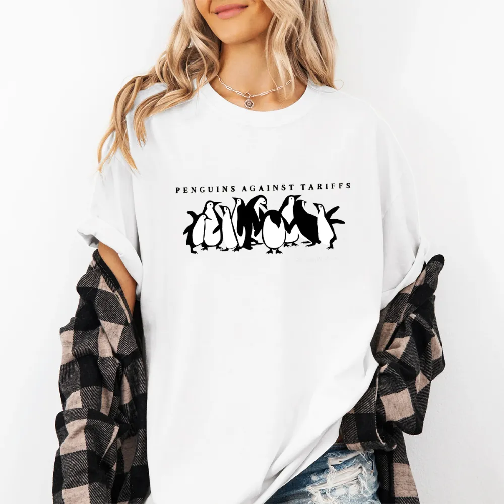 Penguins Against Tariffs T-Shirts