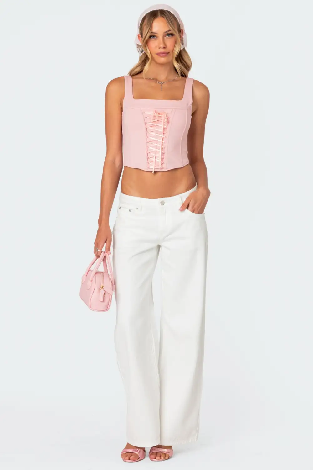 Bow Pocket Relaxed Jeans