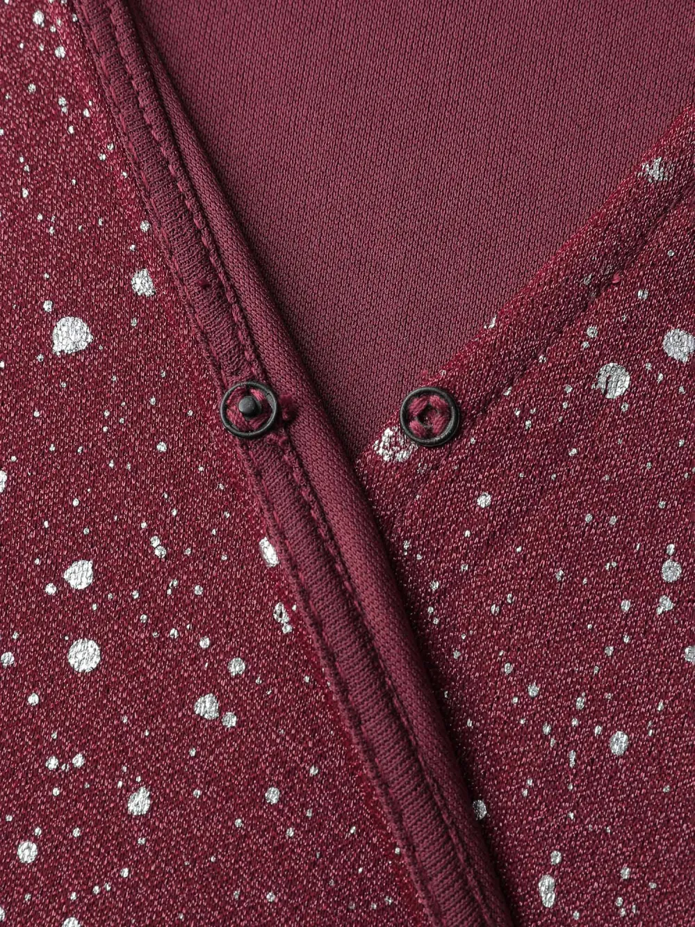 Shimmery Hot Stamp Pockets Slit Maxi Dress