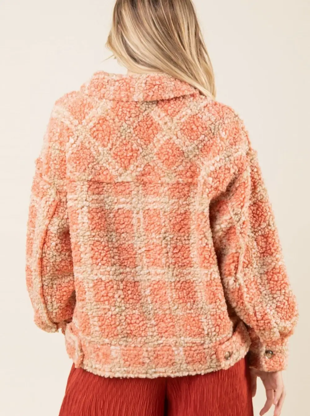 Plaid Sherpa Jacket