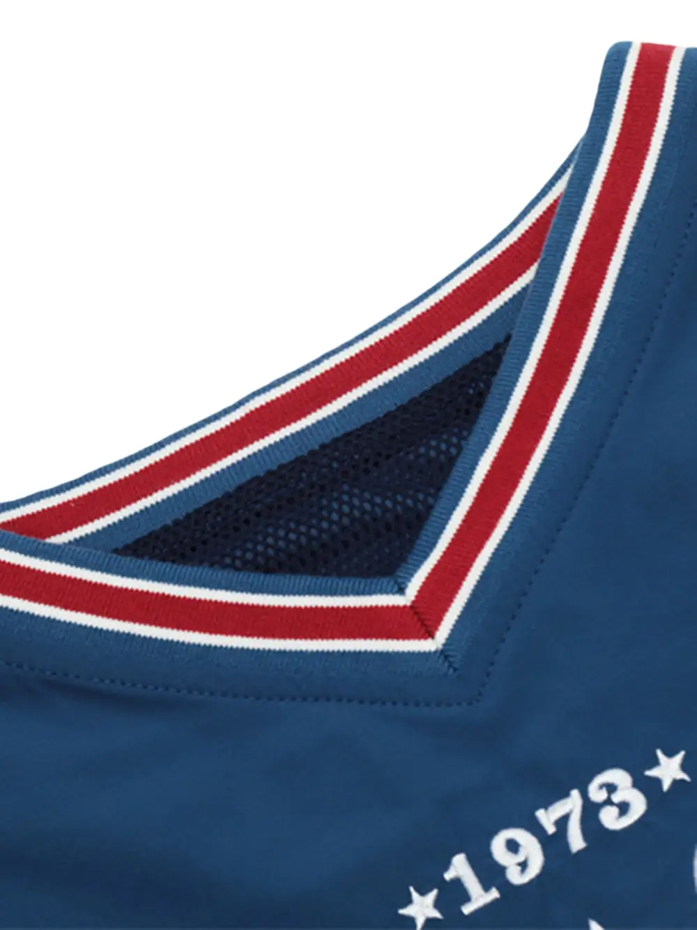 Retro Embroidered Monogrammed V-neck Sweatshirt - 2146