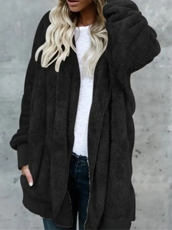 Women's Fleece Jacket Sherpa Jacket Teddy Coat Outdoor Street Daily Fall Winter Coat