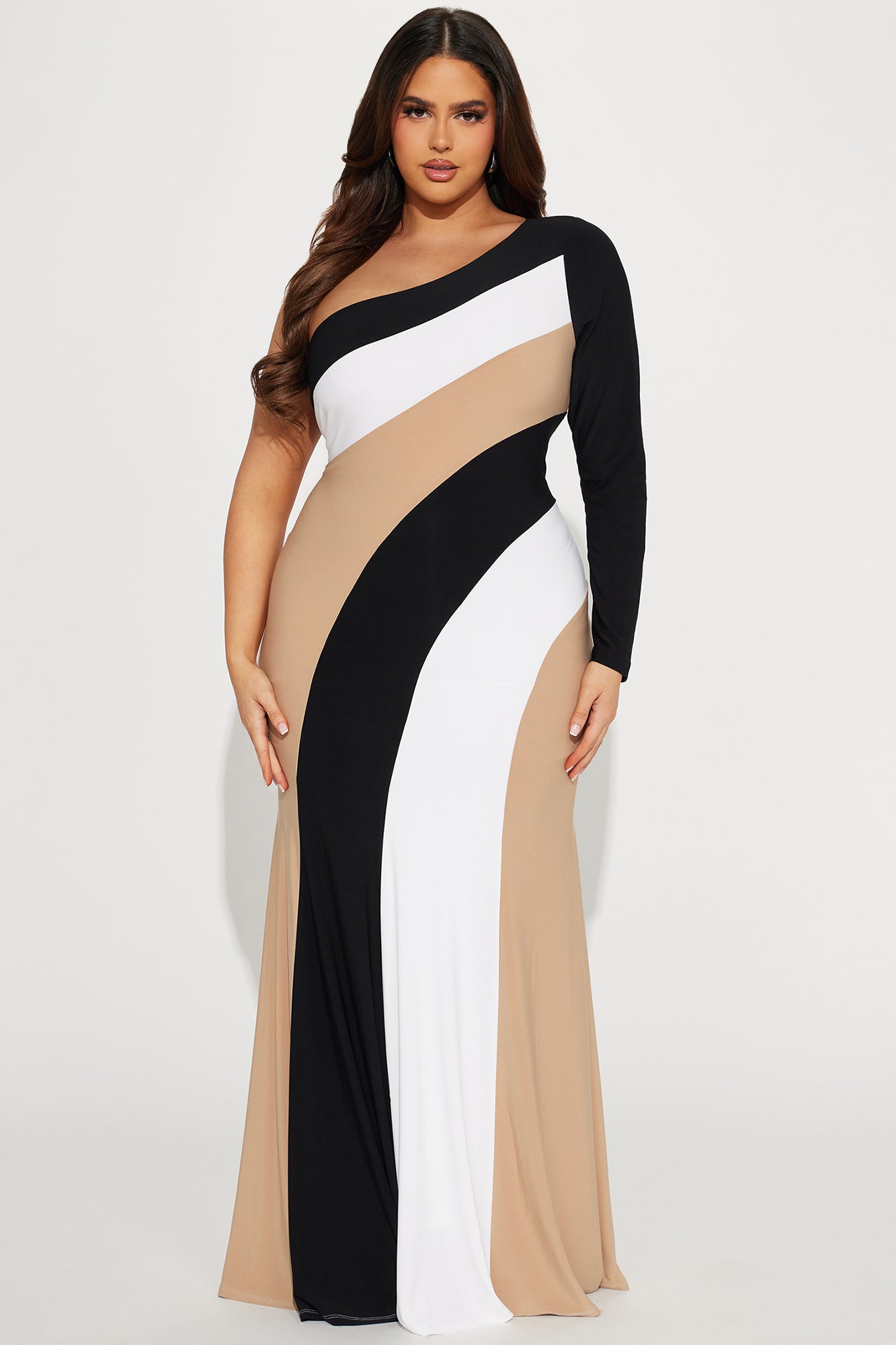 Phoebe Striped Maxi Dress - Black/combo