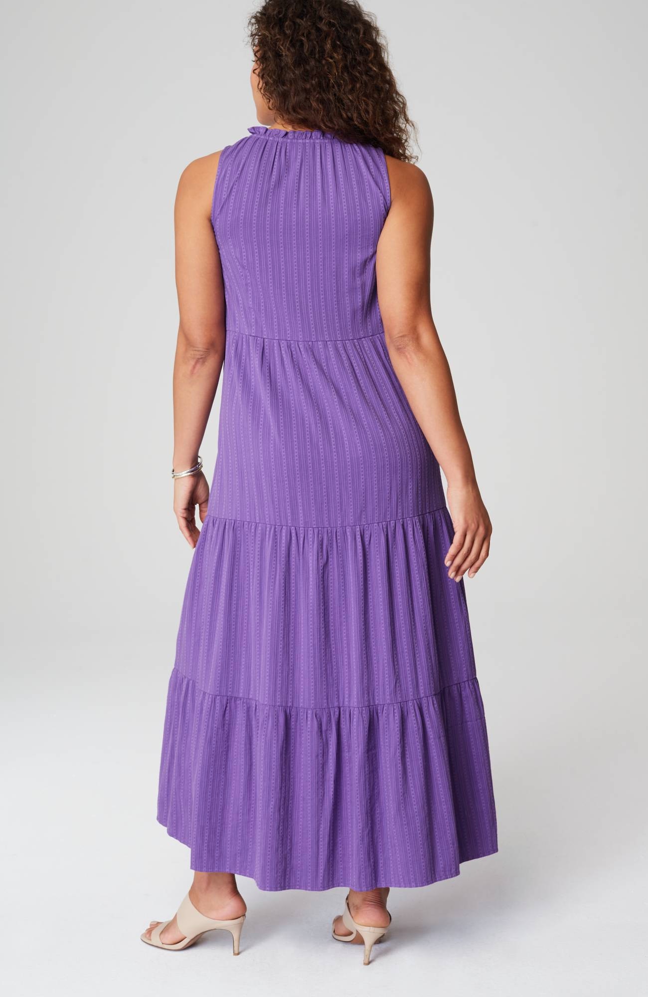 Sleeveless Tiered Maxi Dress