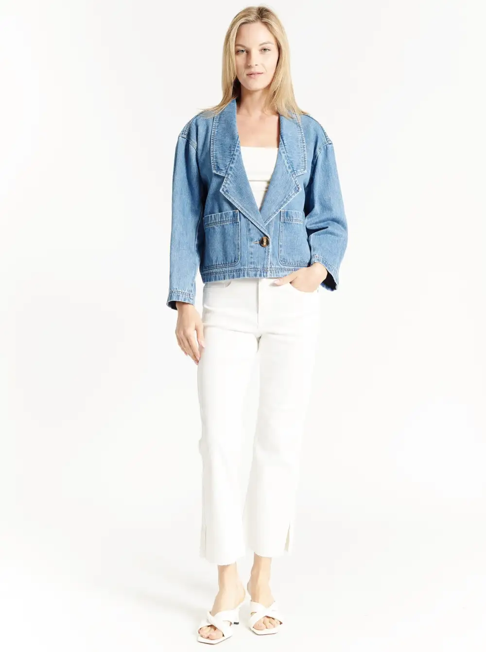 Denim Blazer Jacket
