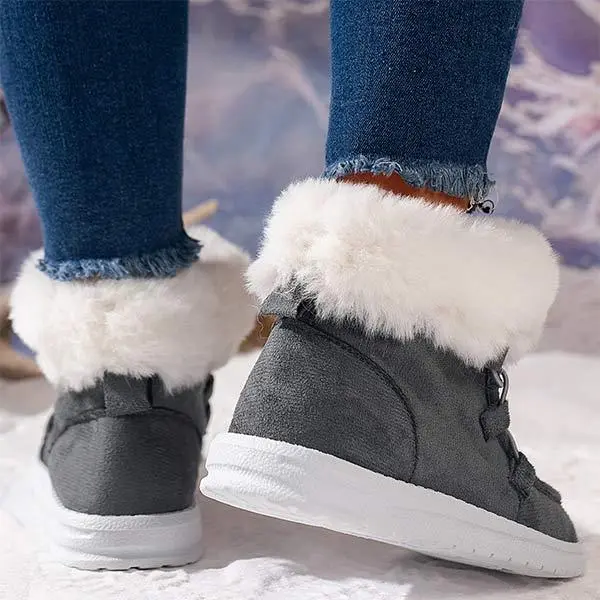 Women's Furry Casual Cotton Shoes 13860735C