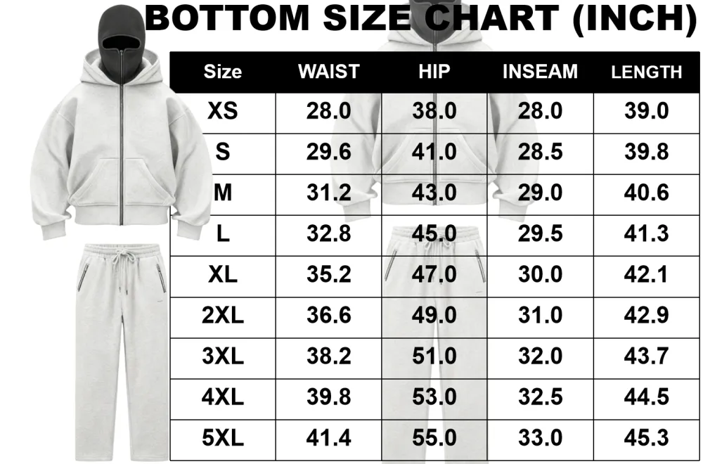 Zip Up Fashion Double Layer Hoodie Hip Hop Outerwear Sets