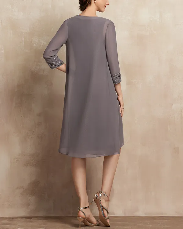 FASHION ELEGANT LACE EMBROIDERED DRESS