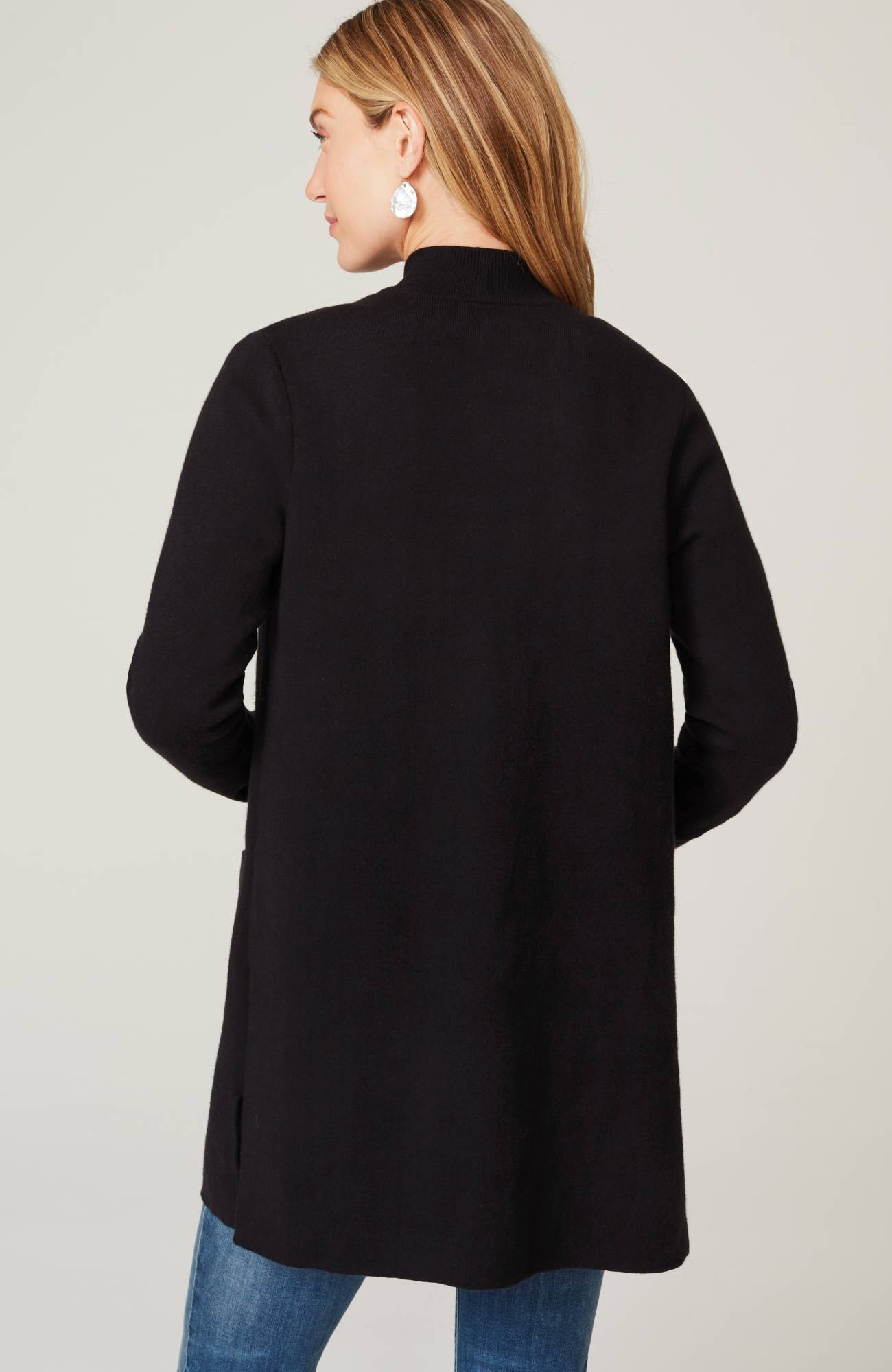 majestic open-front cardi