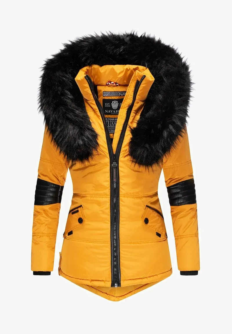 Winter short  parka coat black