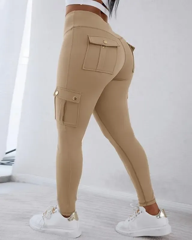 🔥Women's Pocket Sexy Stretch Leggings Fitness Track Pants