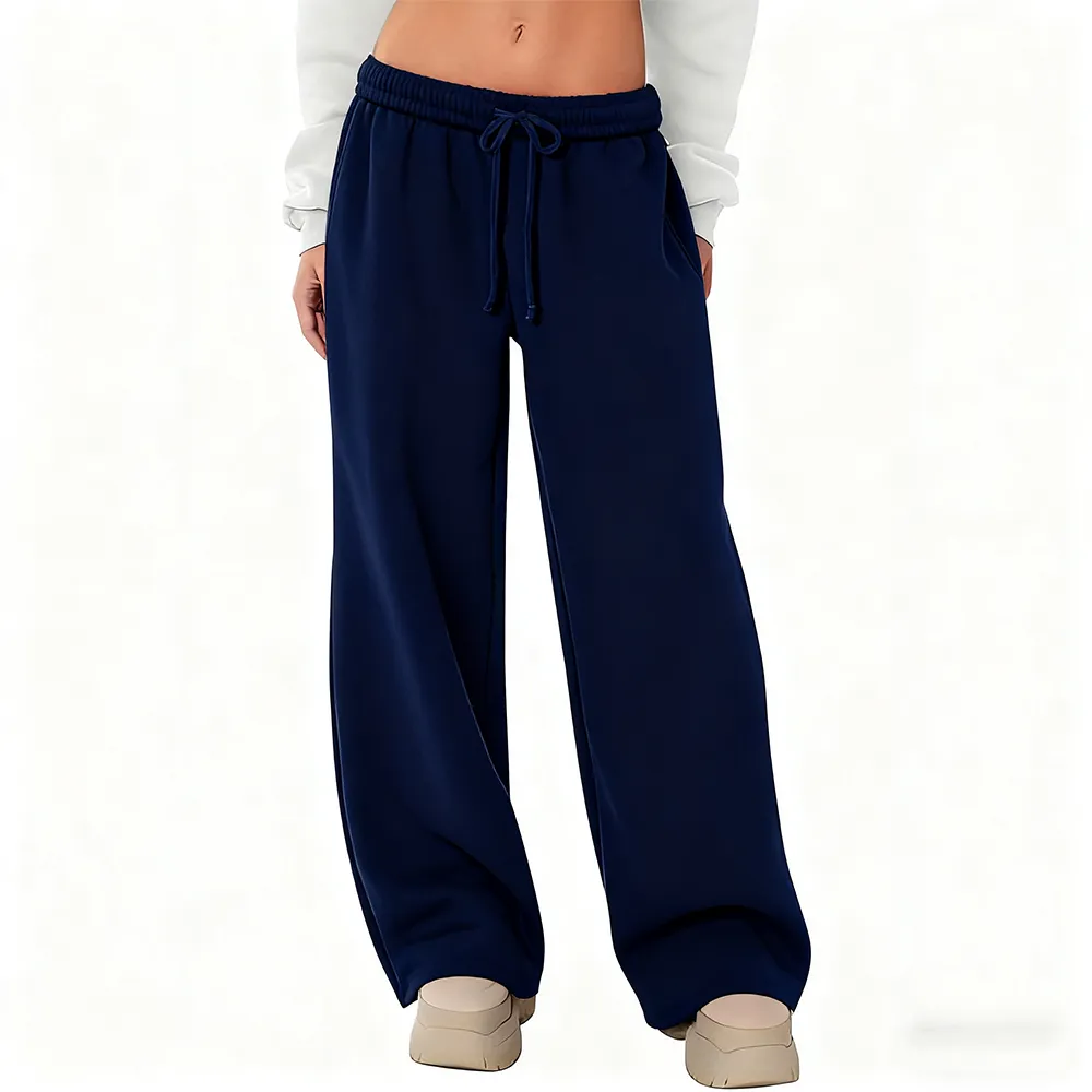 Low-Rise Wide Sweatpants: French terry, lightweight, with sporty pockets.