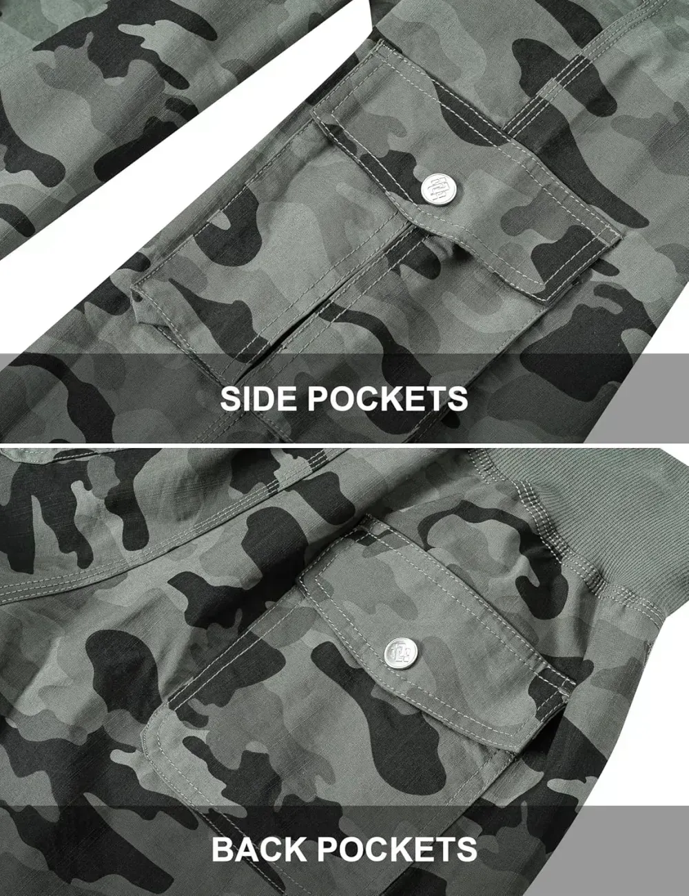 MoFiz Womens Capris with Pockets Loose Fit Casual Capri Pants Dressy Lightweight Ladies Baggy Cargo Pants for Hiking