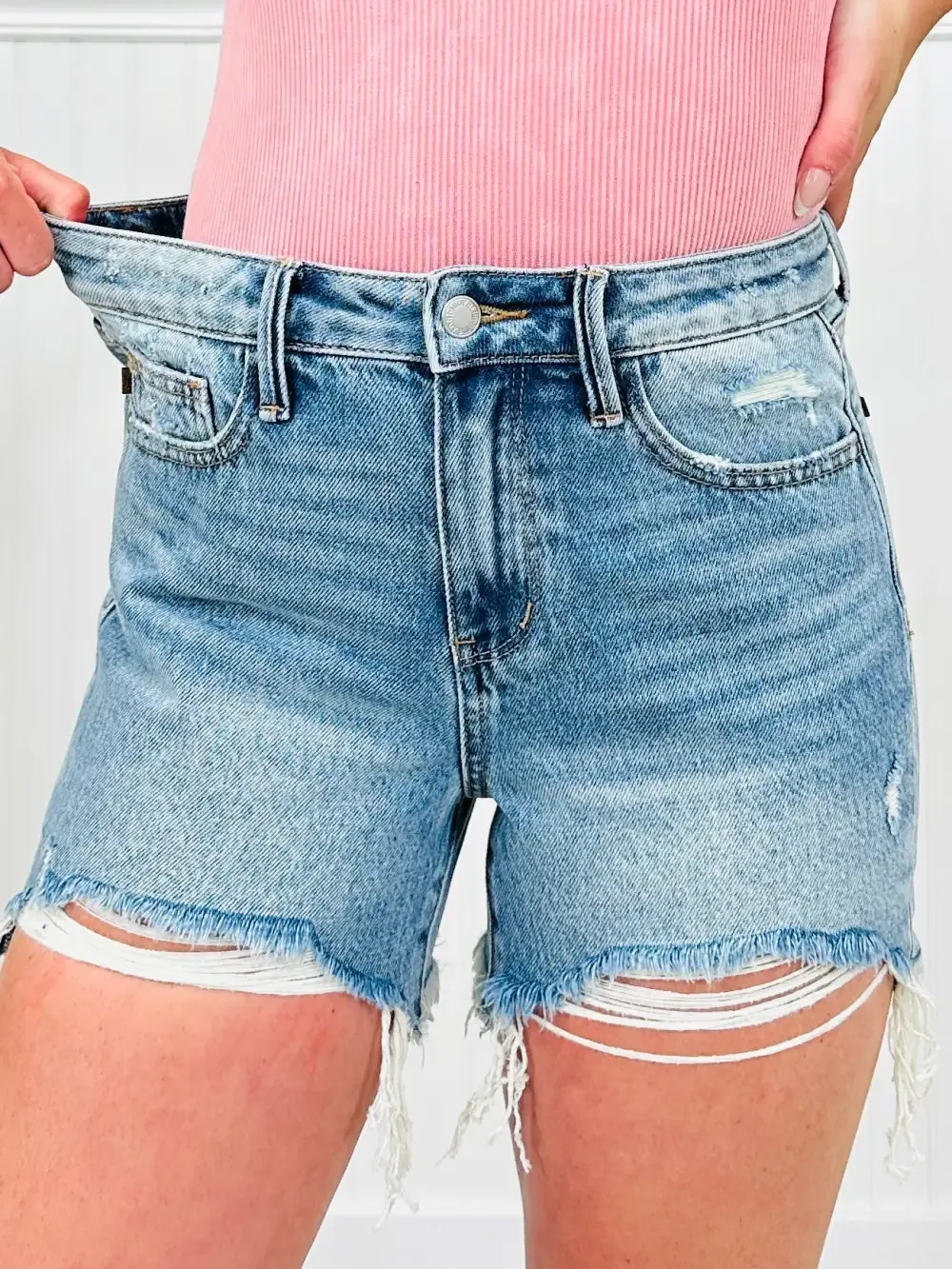 Judy Blue Chic & Sleek Cut Off Rigid Magic Shorts