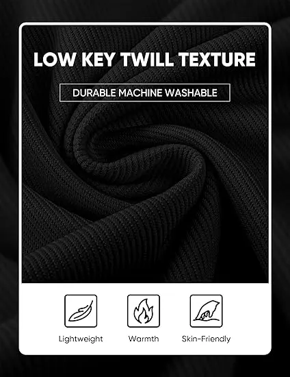 Men’s 2-Piece Set – Textured Long Sleeve Polo Shirt & Drawstring Pants