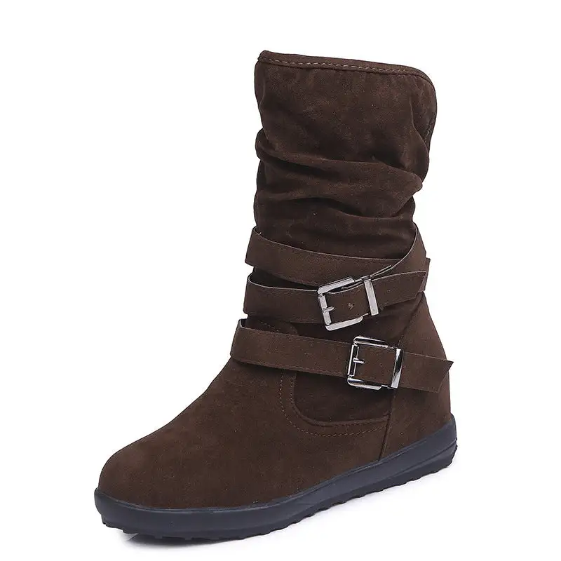 Artifical Suede Fur Lining Winter Boots