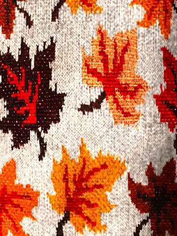 Knitted Simple Loose Maple Leaf Sweater