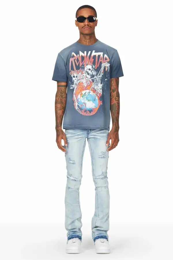 Zaylor Light Blue Super Stacked Jean