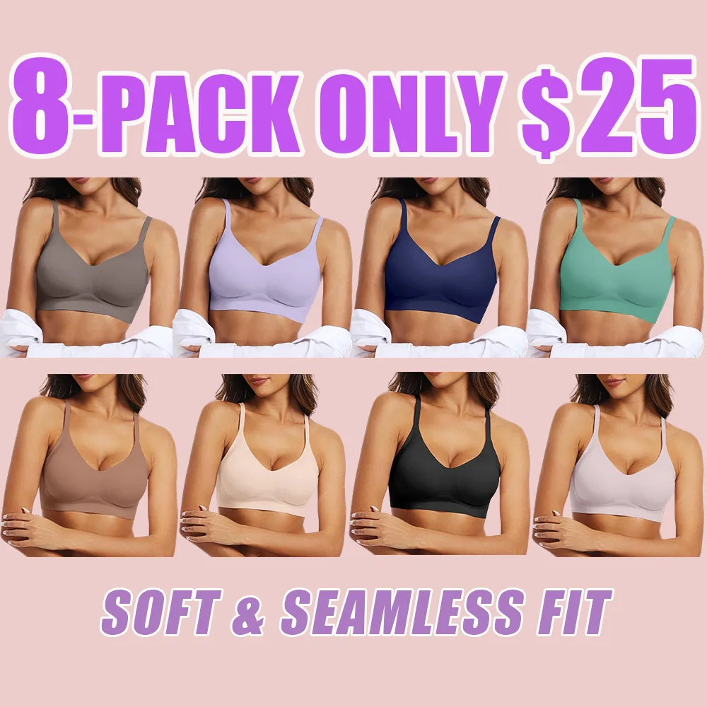 Women's Seamless Wireless Push Up Bra – Comfort & Full Coverage