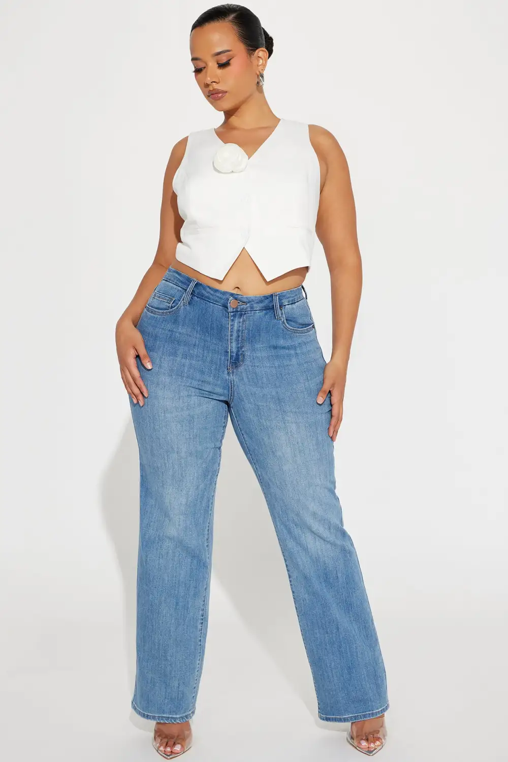 Fancy Feels Vest Top - White