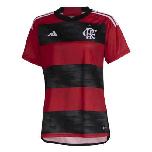 Camisa Flamengo Home 23/24 Feminina - Preta e Vermelha