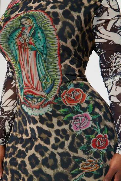 Ed Hardy Leopard Mini Dress - Leopard