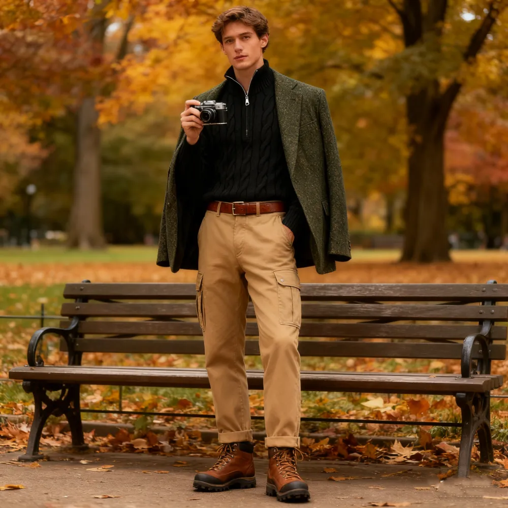 🔥5 PACK ＄29.9🔥Men's solid color Quarter Zipper  Sweater