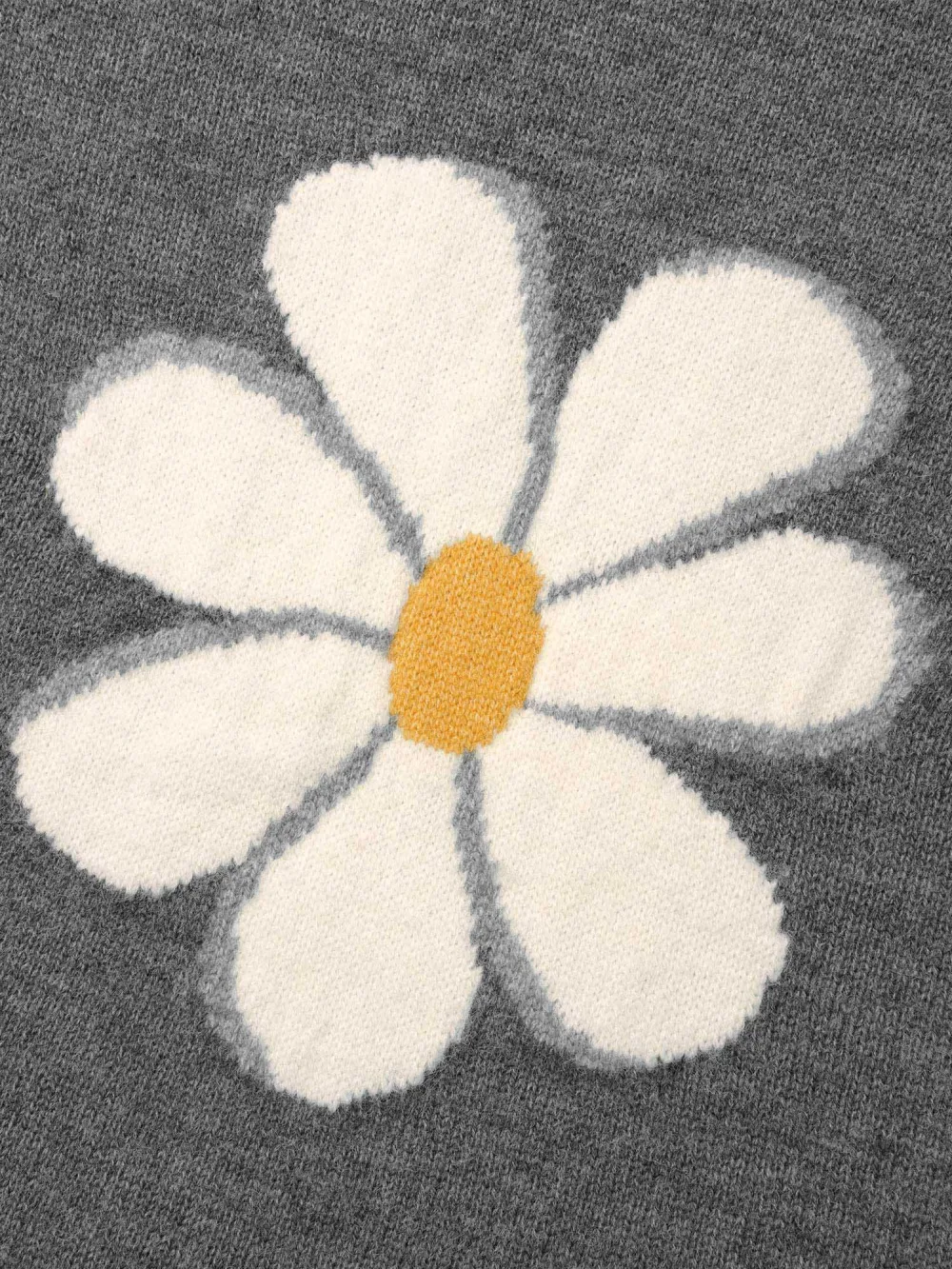 Floral Textured Crew Neck Pullover