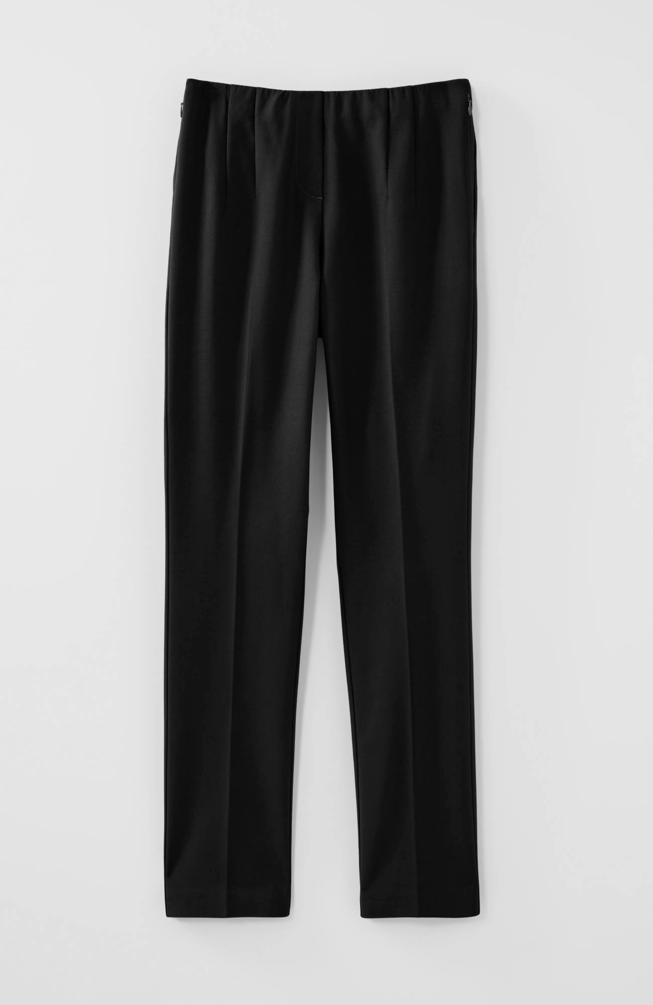 Versatile Cotton-Stretch Slim-Leg Pants