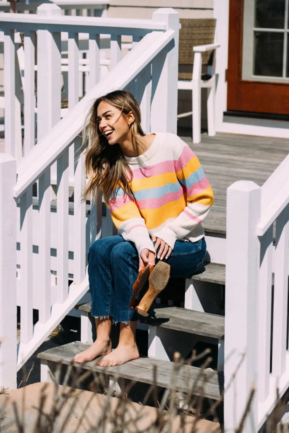 The Sunset Striped Sweater